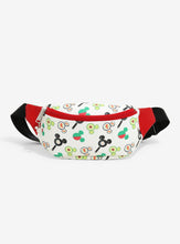 Load image into Gallery viewer, Disney Fanny Pack & Card Holder Set Mickey Mouse Food AOP Loungefly