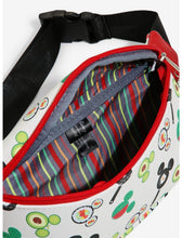 Load image into Gallery viewer, Disney Fanny Pack & Card Holder Set Mickey Mouse Food AOP Loungefly