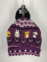 Load image into Gallery viewer, Knife Animals Fair Isle Pom Beanie