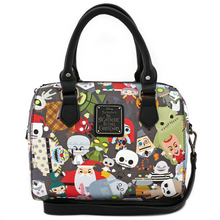 Load image into Gallery viewer, Disney Mini Backpack, Wallet, & Crossbody Set Nightmare Before Christmas Chibi AOP Loungefly