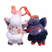 Load image into Gallery viewer, Pokemon Plush Keychain Zorua & Hisuian Zorua Parallel Pairs Two-Plush Key Chain