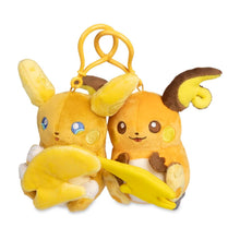 Load image into Gallery viewer, Pokemon Plush Keychain Raichu & Alolan Raichu Parallel Pairs Two-Plush Key Chain - Pokemon Center US