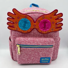 Load image into Gallery viewer, Harry Potter Mini Backpack Luna Lovegood Pink Tweed Spectrespecs Loungefly