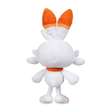 Load image into Gallery viewer, Pokemon Plush Scorbunny Poke Plush 11in 2019 Pokemon Center
