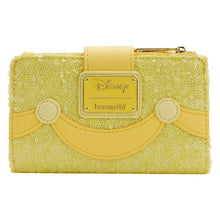Load image into Gallery viewer, Disney Mini Backpack Wallet Set Belle Sequin Loungefly
