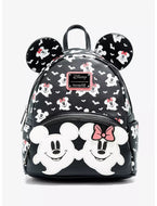 Disney Mini Backpack Mickey & Minnie Mouse Ghostly GITD Loungefly and Wallet