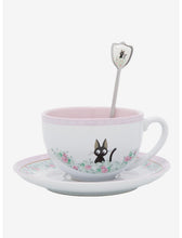 Load image into Gallery viewer, Kiki&#39;s Delivery Service Tea Cup and Saucer Set Jiji Studio Ghibli
