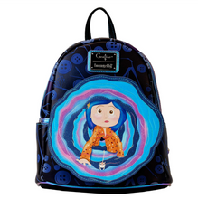 Load image into Gallery viewer, Coraline Mini Backpack Portal GITD Loungefly
