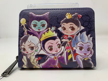Load image into Gallery viewer, Disney Loungefly Villains Chibi Mini Backpack and Wallet Set - Exclusive
