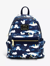 Load image into Gallery viewer, Disney Mini Backpack Mickey Mouse Constellations &amp; Clouds- Dark Blue Loungefly
