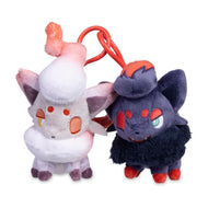 Pokemon Plush Keychain Zorua & Hisuian Zorua Parallel Pairs Two-Plush Key Chain