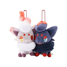 Load image into Gallery viewer, Pokemon Plush Keychain Zorua &amp; Hisuian Zorua Parallel Pairs Two-Plush Key Chain
