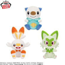 Load image into Gallery viewer, Pokemon Plush Tsuretette ~Oshawott, Scorbunny, Sprigatito~ 2026 Banpresto
