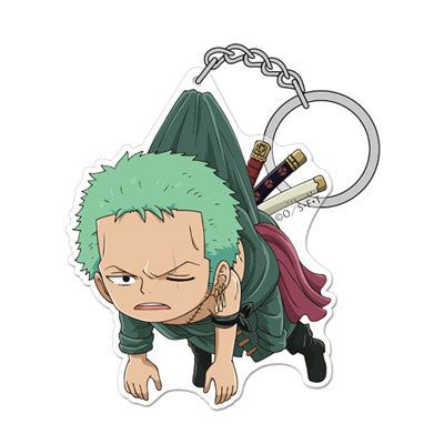 One Piece Acrylic Keychain Zoro Pinched Cospa