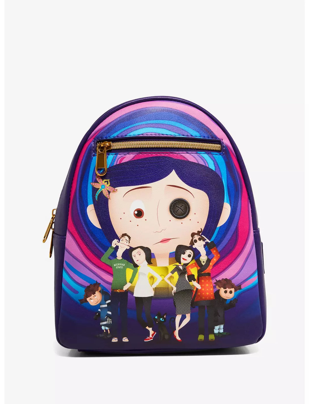 Coraline Mini Backpack Coraline Family Normal and Otherworld Loungefly