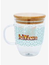 Load image into Gallery viewer, Inuyahsa Glass Mug 13oz With Lid
