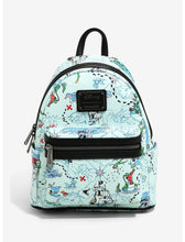 Load image into Gallery viewer, Disney Mini Backpack Peter Pan Map AOP Loungefly
