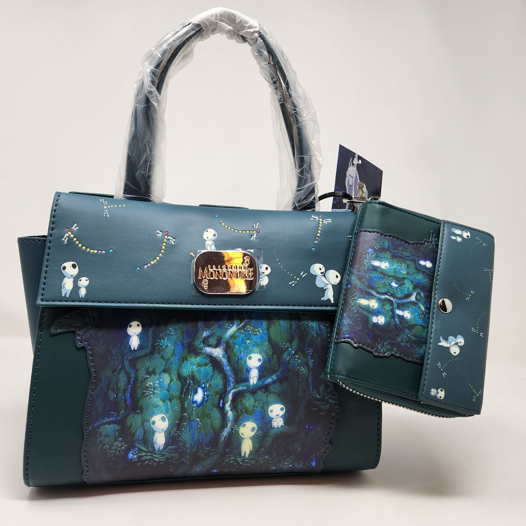 Studio Ghibli Crossbody and Wallet Set Princess Mononoke Kodama Our Universe