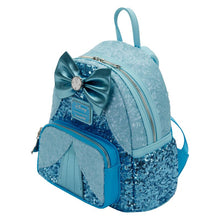 Load image into Gallery viewer, Disney Mini Backpack Wallet Set Cinderella Sequin Loungefly
