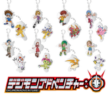 Load image into Gallery viewer, Digimon Adventure Changing Lenticular Acrylic Keychain Brujula
