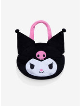Load image into Gallery viewer, Sanrio Tote Bag Kuromi Fuzzy Bioworld
