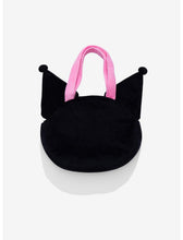 Load image into Gallery viewer, Sanrio Tote Bag Kuromi Fuzzy Bioworld
