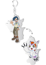 Load image into Gallery viewer, Digimon Adventure Changing Lenticular Acrylic Keychain Brujula
