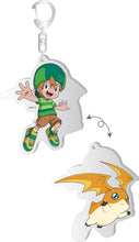 Load image into Gallery viewer, Digimon Adventure Changing Lenticular Acrylic Keychain Brujula
