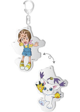 Load image into Gallery viewer, Digimon Adventure Changing Lenticular Acrylic Keychain Brujula
