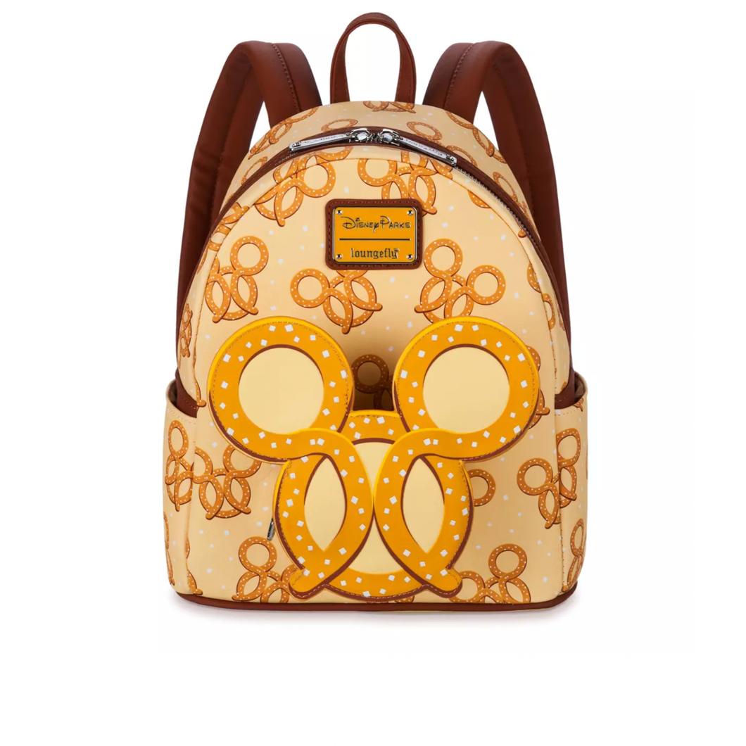 Disney Parks Mini Backpack Mickey Mouse Scented Pretzel Loungefly