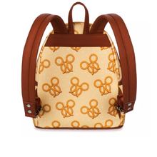 Load image into Gallery viewer, Disney Parks Mini Backpack Mickey Mouse Scented Pretzel Loungefly
