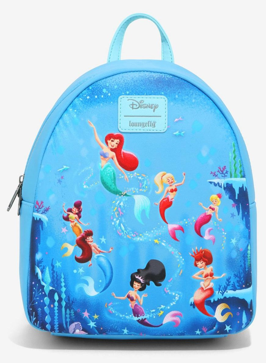 Disney Mini Backpack The Little Mermaid Ariel & Sisters Loungefly